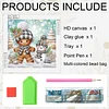 Diamond Painting - Partial Special Shaped Drill - Winter Snowman(Canvas|30*30cm)