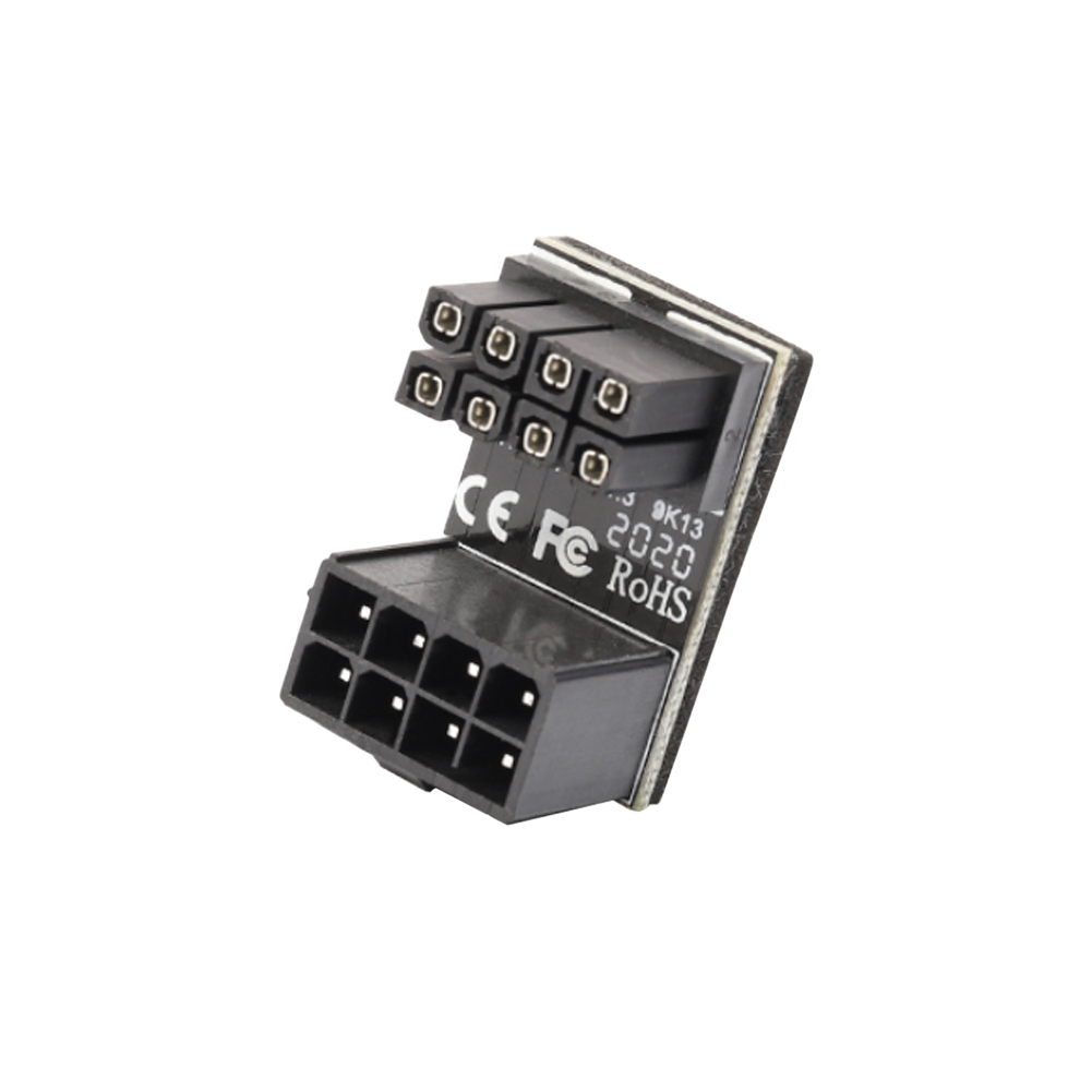 

ATX 6 8 Pin Female to Male 180 Degree Angled Adapter for Graphics Card, 8pin positive, 501 Original