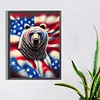Diamond Painting -DIY Round Drill US Flag Animal