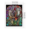 >SALE<Full Embroidery Eco-cotton Thread 11CT Printed Owl Cross Stitch Kit Artwork