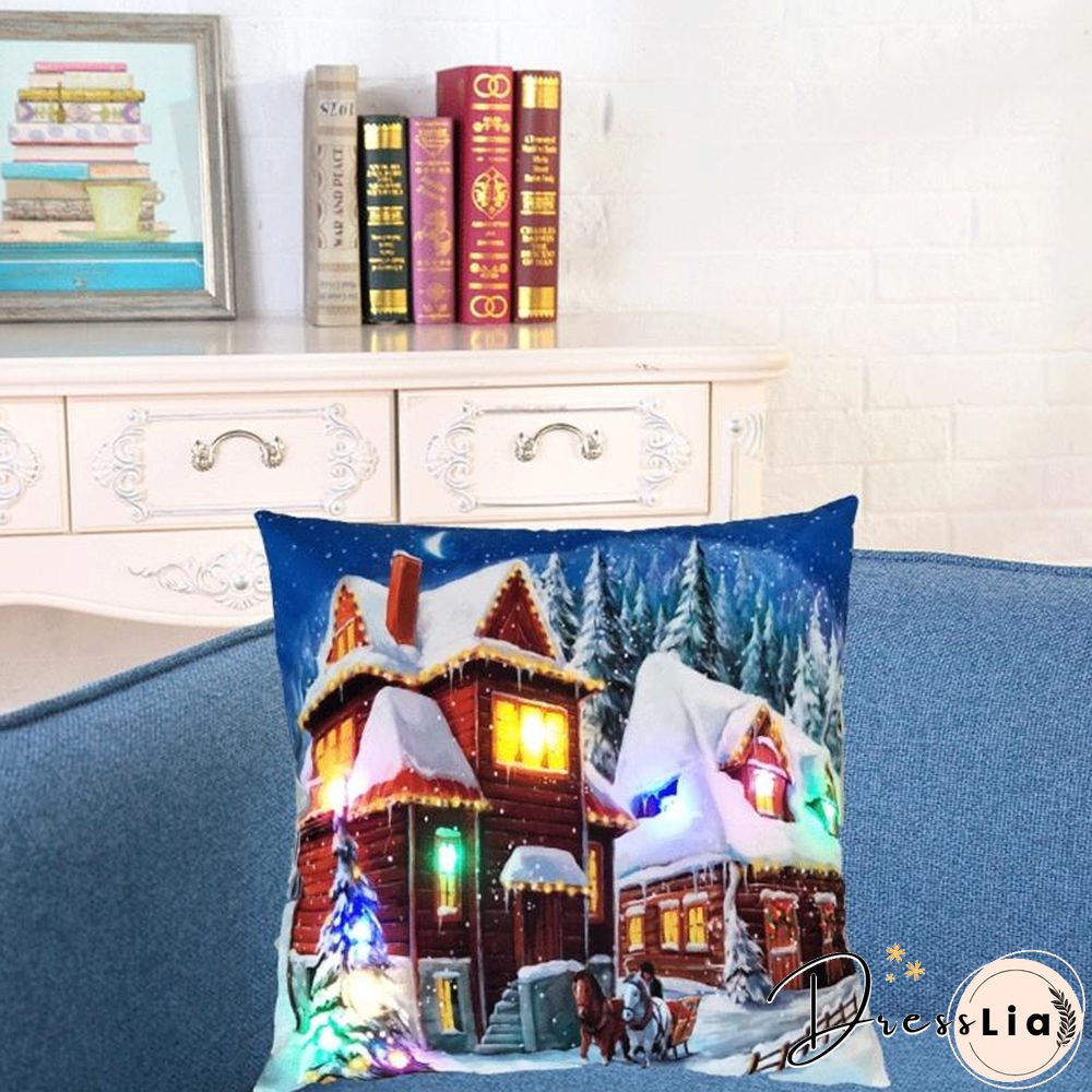 Halloween Christmas LED Lighting Cushion/Pillows Cover
