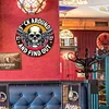 Tough Guy Skull - Round Metal Tin Signs(12*12Inch)