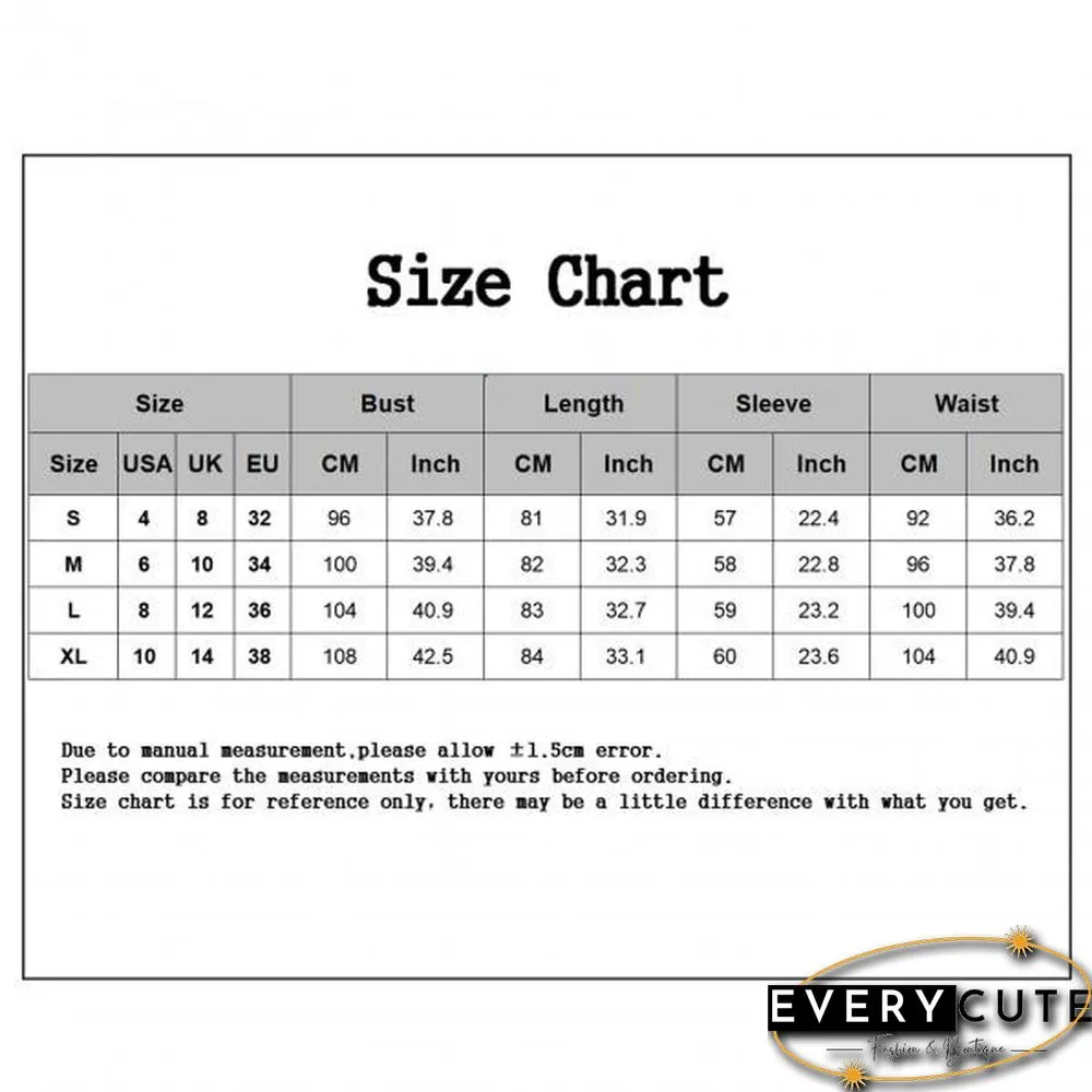 Dress Soft Turn-down Collar Casual Vintage Single-breasted Long Sleeve Mini Dress