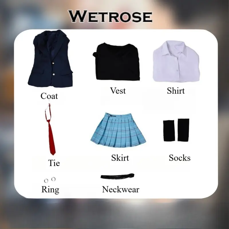 [Wetrose] In Stock My Dress-Up Darling Marin Kitagawa JK Uniform Cosplay Costume