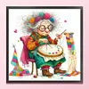 Weird Sewing Granny-11CT Stamped Cross Stitch 40*40cm/15.75*15.75in tapestrymarket