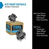 TRQ 2 Piece Front Wheel Bearing & Hub Assembly Set Compatible with 2009-2014 Subaru Forester 2012-2014 Impreza 2005-2014 Legacy Outback 2013-2014 XV Crosstrek