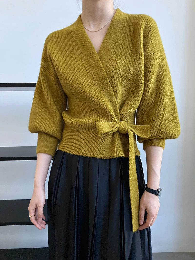 Elegant French loose knitted cardigan main image 0