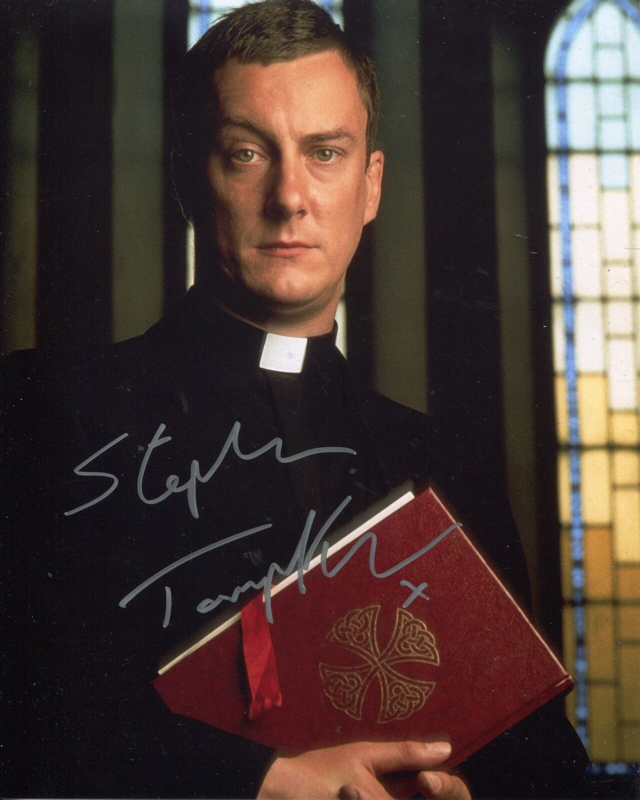 Actor Stephen Tompkinson signed 8x10 BALLYKISSANGEL Photo Poster painting - UACC DEALER