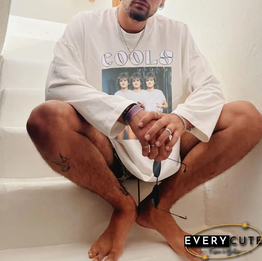 Vintage Oversized Photo Long Sleeve T-Shirt