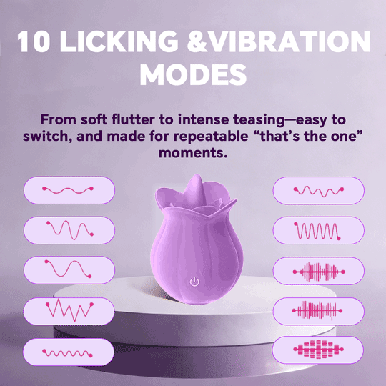 Oral-Like Combo &ndash; Rose & MLEM Tongue Massager