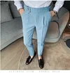 Men's Business Casual Solid Color Trousers