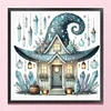 Halloween Hut-11CT Stamped Cross Stitch 40*40cm/15.75*15.75in tapestrymarket