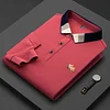 Simple embroidered lapel polo shirt