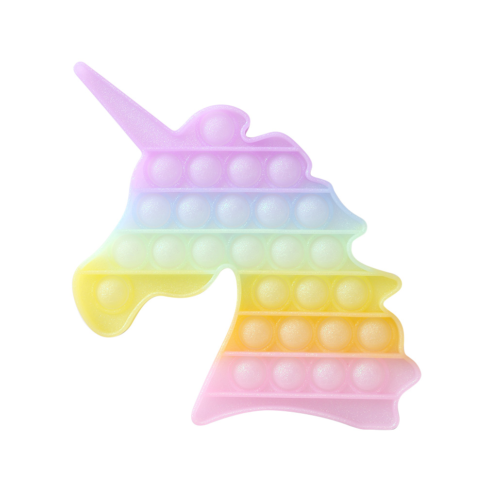 

Glitter Horn Horse (Rainbow) - Pop it Fidget Toy, 501 Original