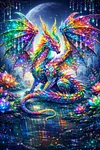 Luxury AB Velvet Diamond Painting Kit - Dragon