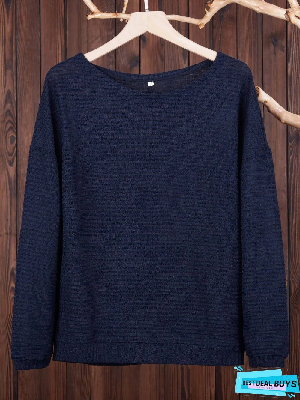 Knitted Long Sleeve Casual Sweater