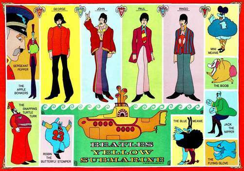 BEATLES POSTER YELLOW SUBMARINE PROMO 2 Photo Poster painting POSTER INSERT PERFECT FOR FRAMING