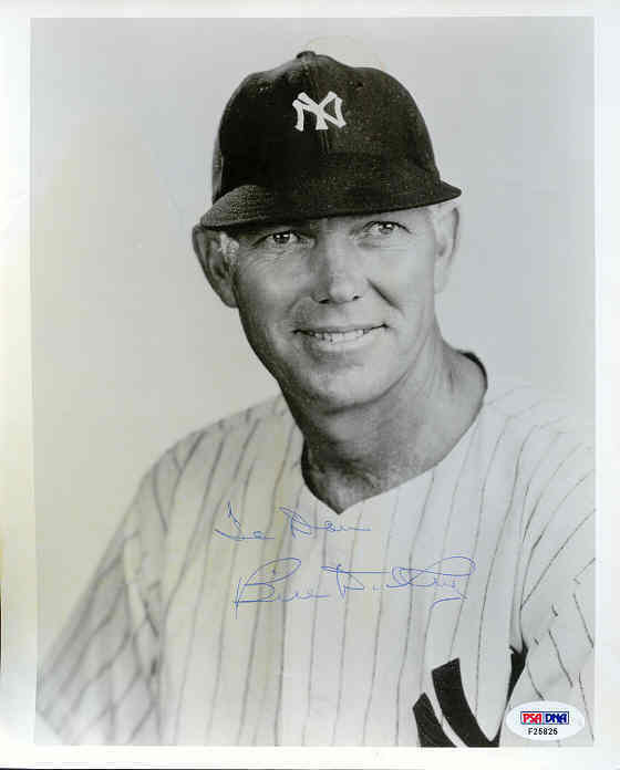 Bill Dickey Vintage Signed 8x10 Photo Poster painting Psa/dna Autograph