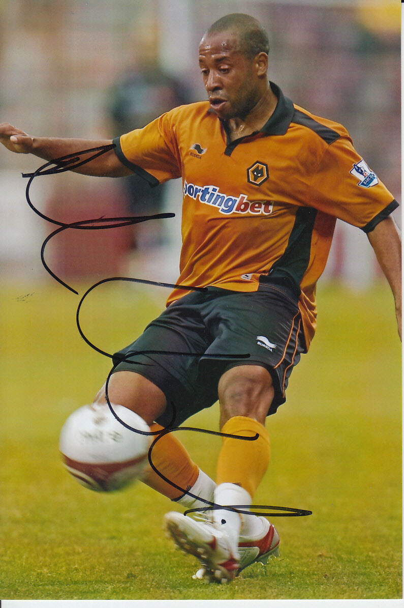 WOLVES HAND SIGNED MARCUS BENT 6X4 Photo Poster painting 1.