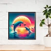 (40*40cm)Dolphin - Full Round Drill Diamond Painting