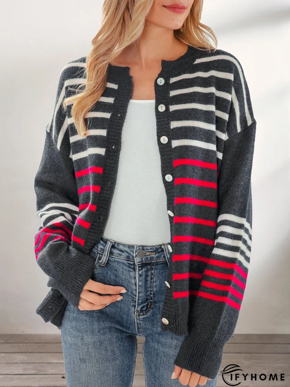 Black Casual Crew Neck Sweater | IFYHOME