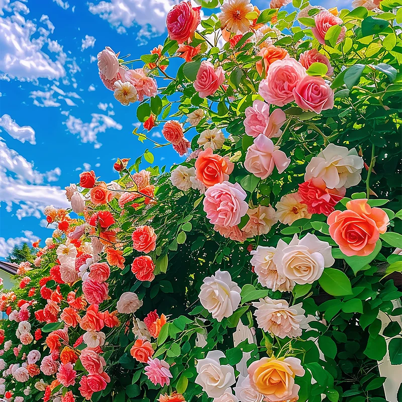 💐Five Color Roses - Climbing Rose🌹
