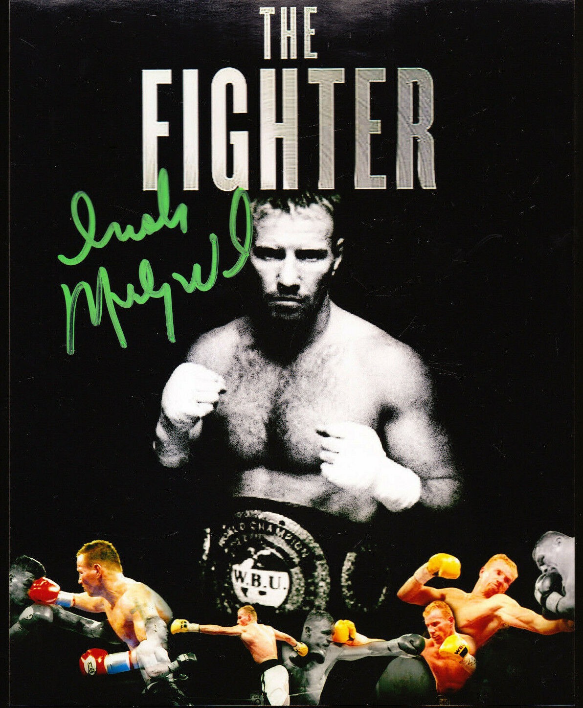 IRISH MICKY WARD SIGNED AUTOGRAPH Photo Poster painting BOXING 8X10 COA FIGHTER WITH BELT