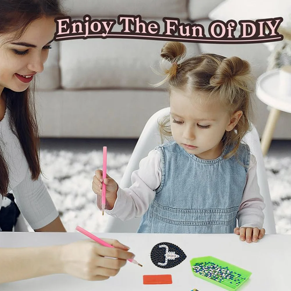 12 Pairs Denim DIY Diamond Art Earrings Double Sided Diamond Painting Earrings