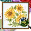 Sunflower - 9CT Partial Beaded Cross Stitch Kit(19x19cm)