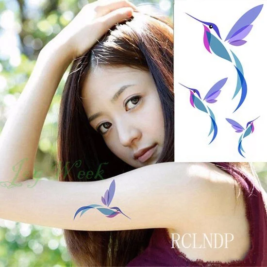 Waterproof Temporary Tattoo Sticker Swallow fly bird Flash Tatoo Fake Tatto arm leg Wrist Foot hand For Girl Men Women kids