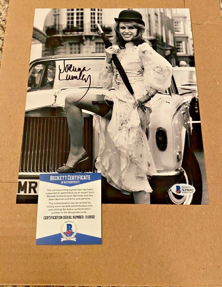 JOANNA LUMLEY SIGNED NEW AVENGERS 8X10 Photo Poster painting BECKETT CERTIFIED BAS #6