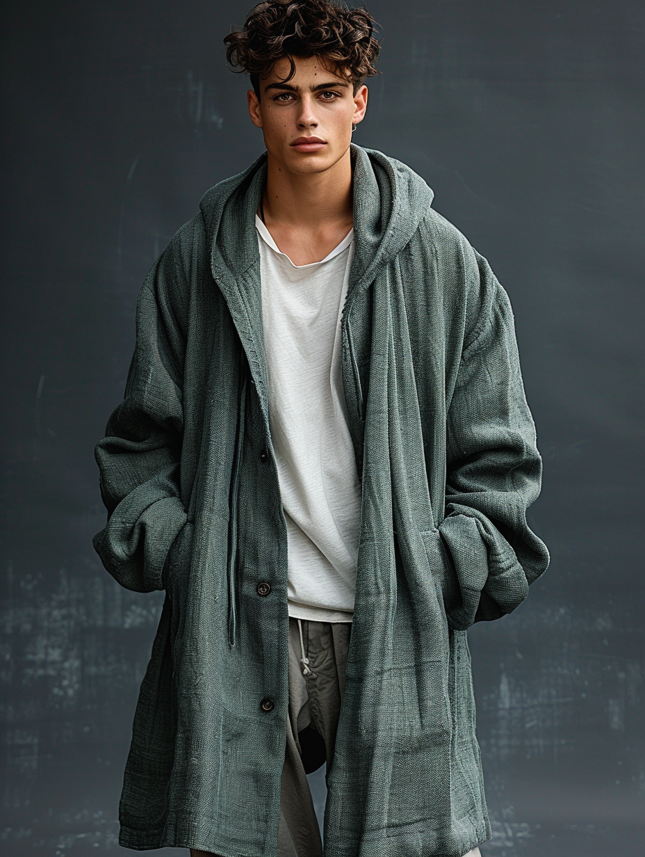 Men's Stylish Cotton and Linen Jacket