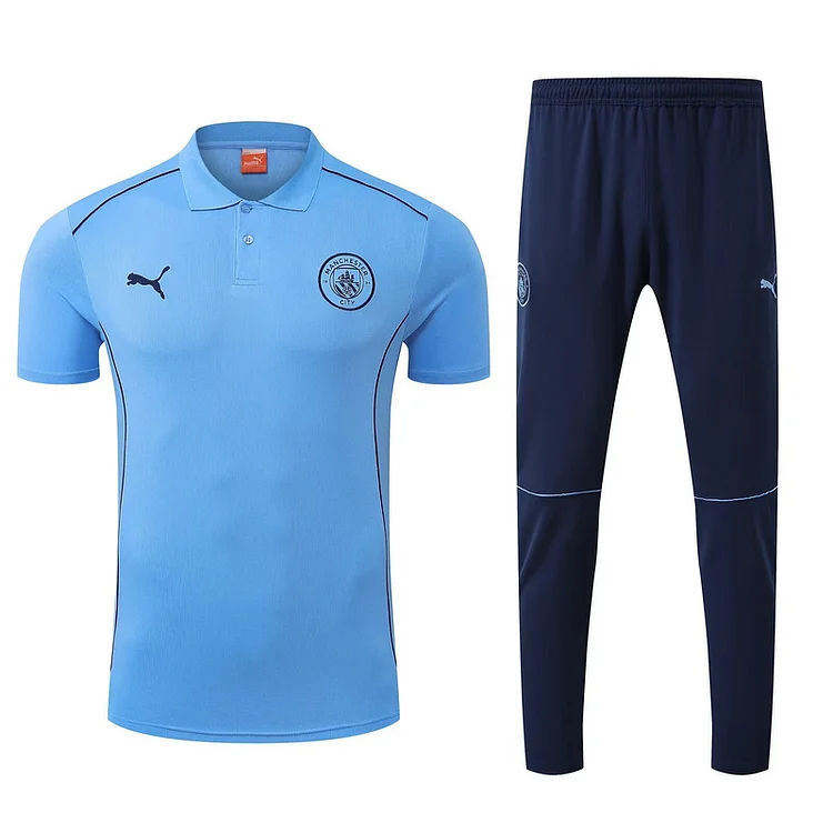 25/26 Manchester City blue training kit (short sleeve + long pants)