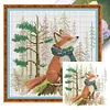 (Multi Style)Butterfly-Partial Embroidery 2 Strands 14CT Stamped Cross Stitch-45*35CM