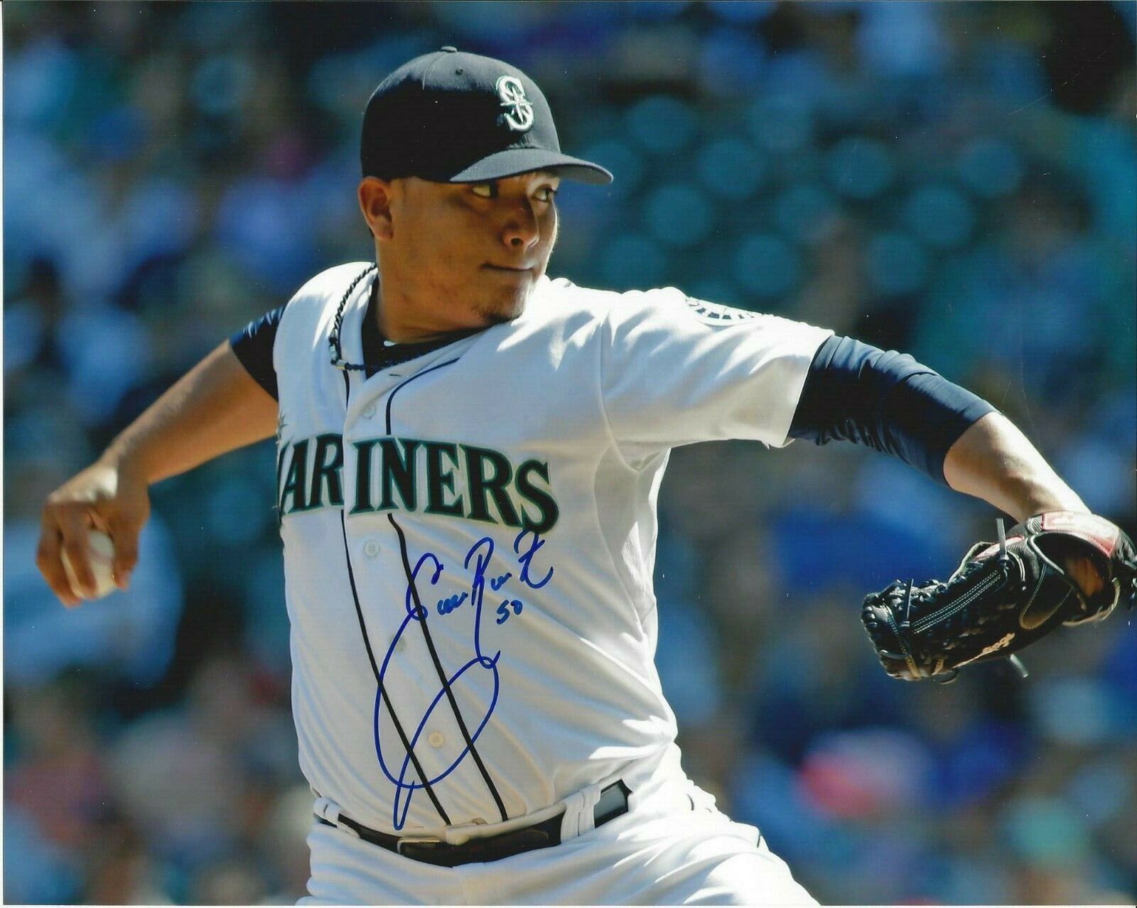 Erasmo Ramirez autographed 8x10 Seattle Mariners#S910