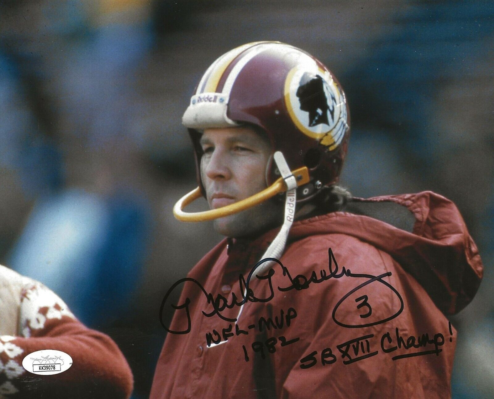 Mark Moseley signed Washington Redskins 8x10 Photo Poster painting autographed W Inscr. JSA