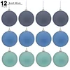 12PCS Christmas's Tree 6CM Velvet Decor Hanging Balls Set