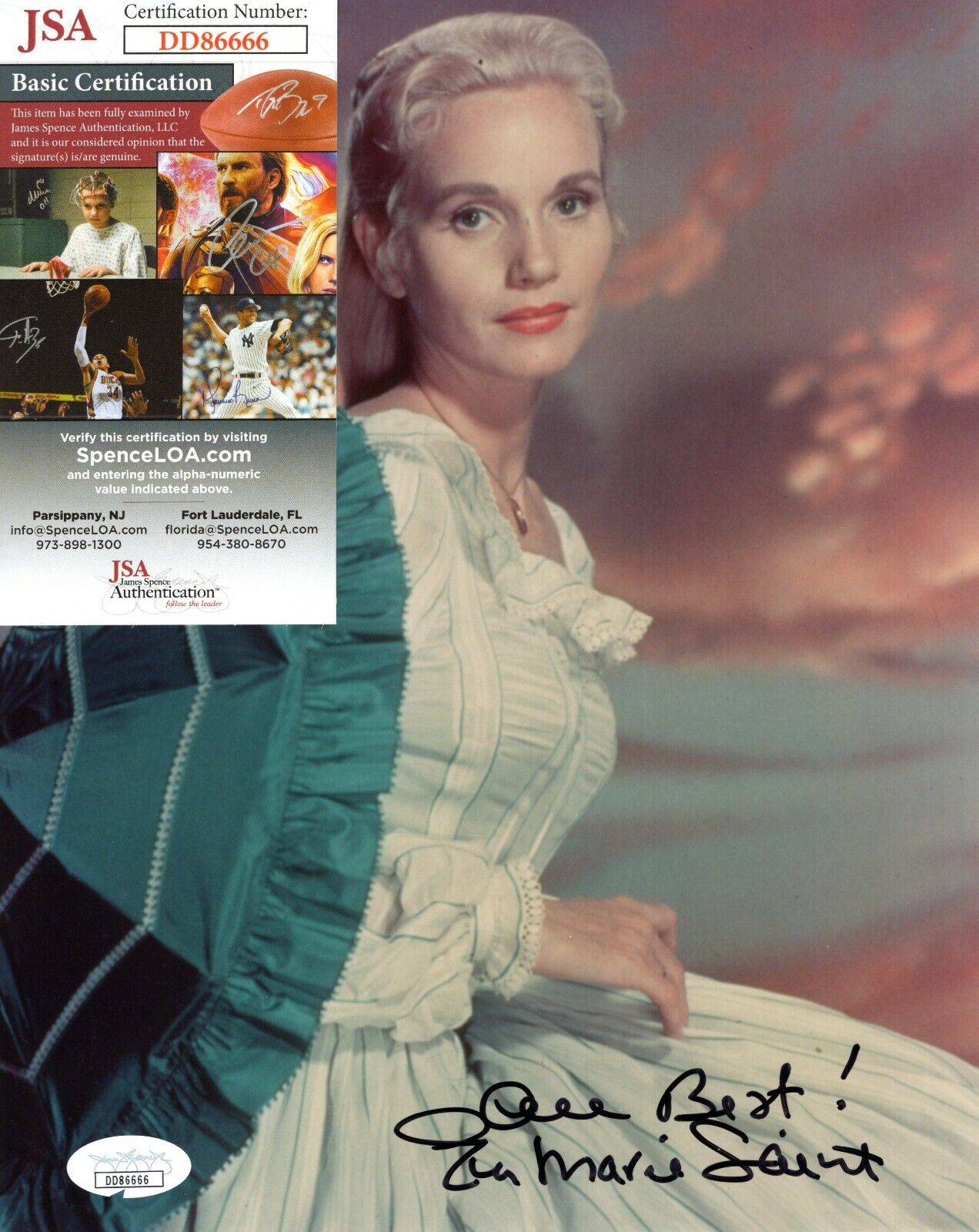 Eva Marie Saint Actress Hand Signed Autograph 8x10 Photo Poster painting with JSA COA