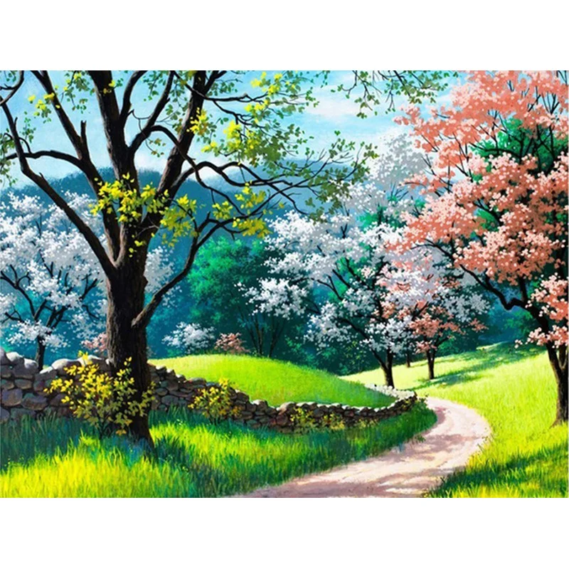 Diamond Painting - Full Round/Square Drill - Countryside View(30*40 - 50*60cm)