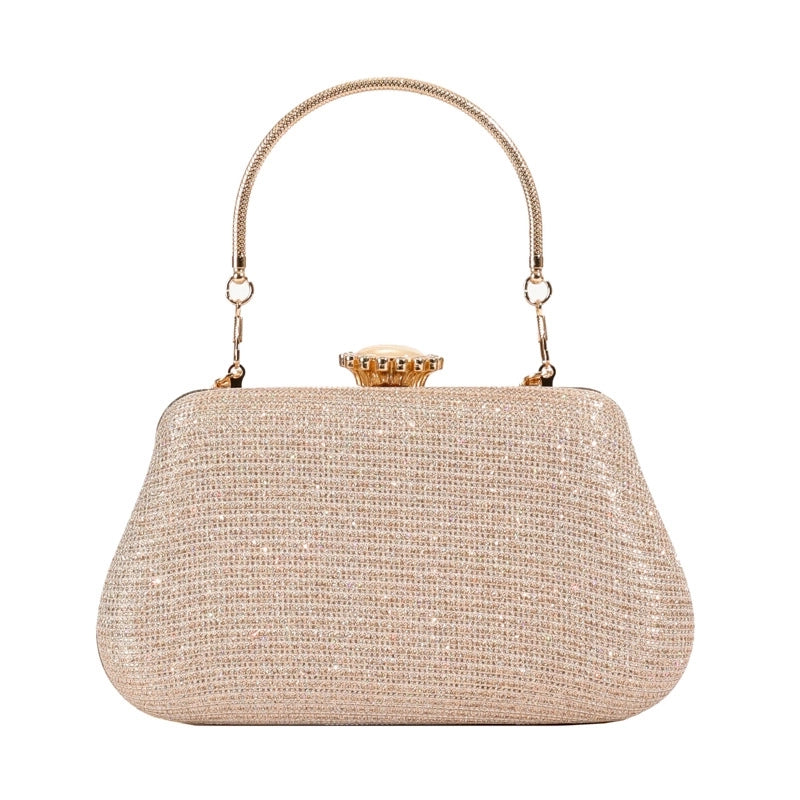 Women's Medium Polyester Solid Color Elegant Vintage Style Square Lock Clasp Evening Bag2