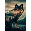 Timber Wolf-11CT Stamped Cross Stitch 40*60cm (Big Size)