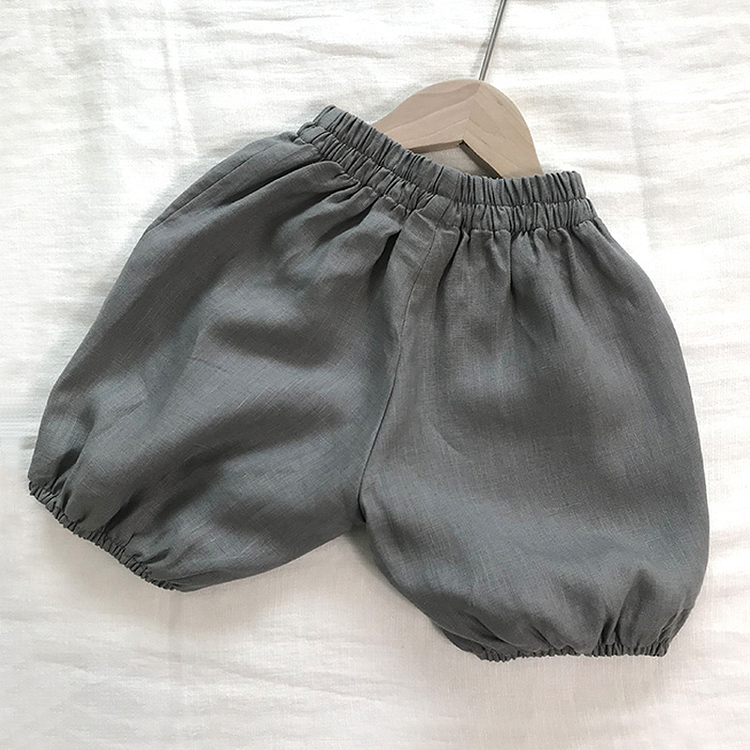 Linen Shorts For Kid-ChouChouHome