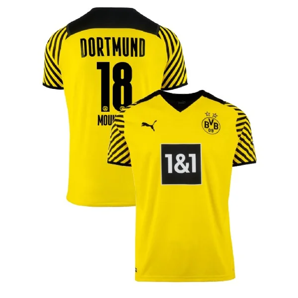 Maillot Borussia Dortmund Youssoufa Moukoko 18 Domicile 2021/22 Junior