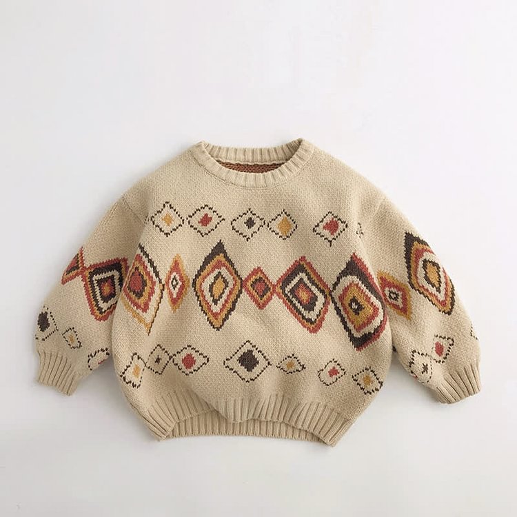Toddler Boy Graffiti Crew Neck Sweater