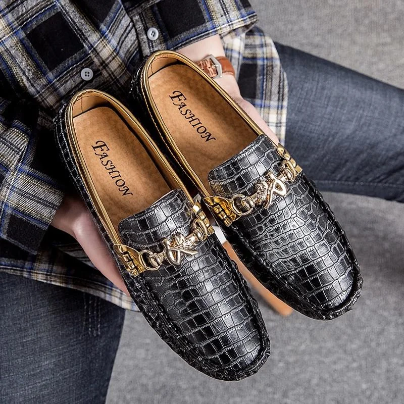 Tanguoant Luxury Brand Men Loafers Handmade Big Size Leather Shoes Male Casual Slip On Flats Breathable Driving Loafers Wedding