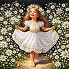 Flower Girl-Diamond Painting Pearl Art Kit(30X30cm)