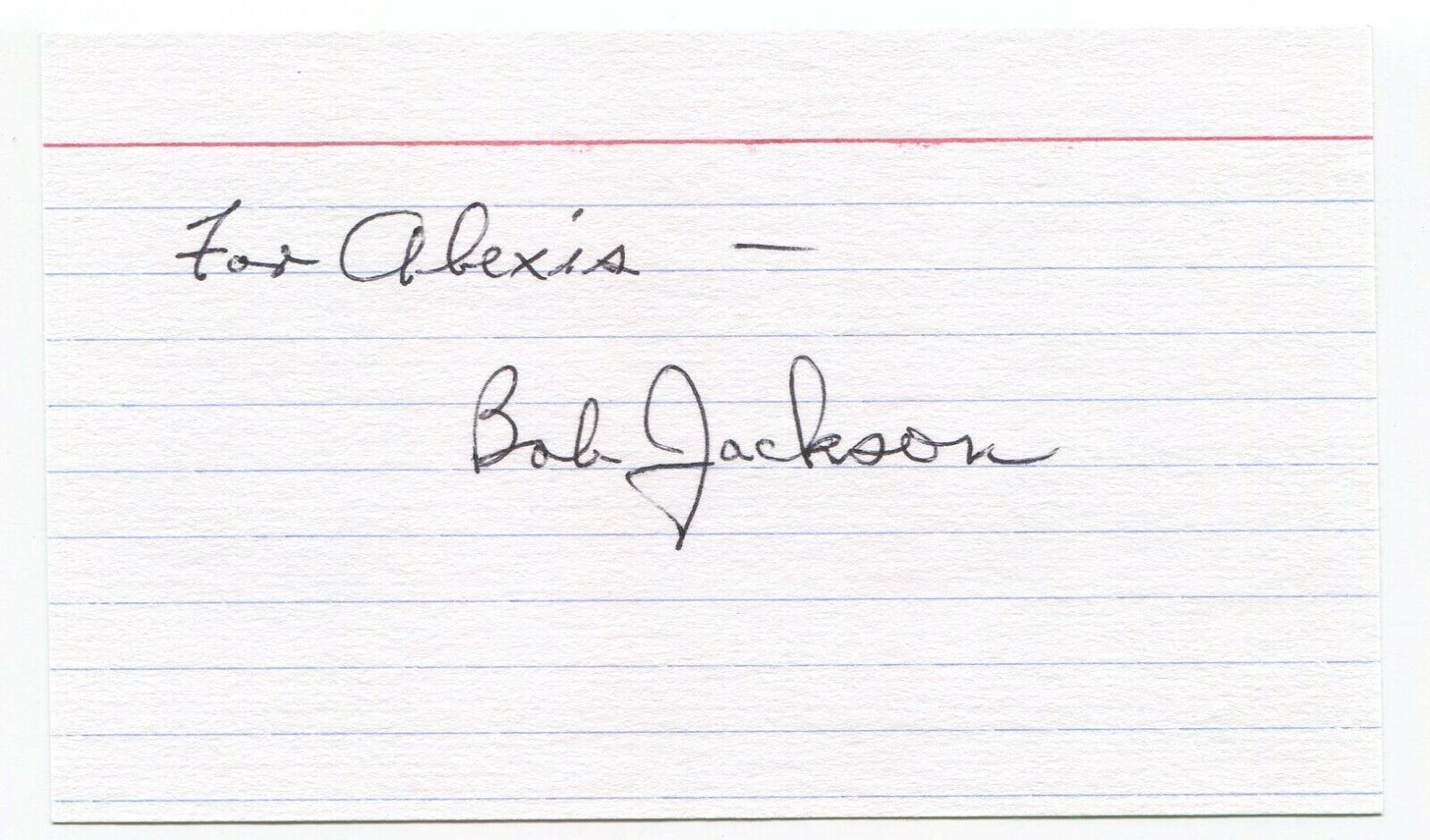 Bob Jackson Signed 3x5 Index Card JFK Lee Harvey Oswald Jack Ruby Photo Poster painting Pulitzer