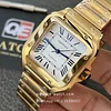 Cartier Santos Medium Yellow Gold with White Dial (35mm) Super clone