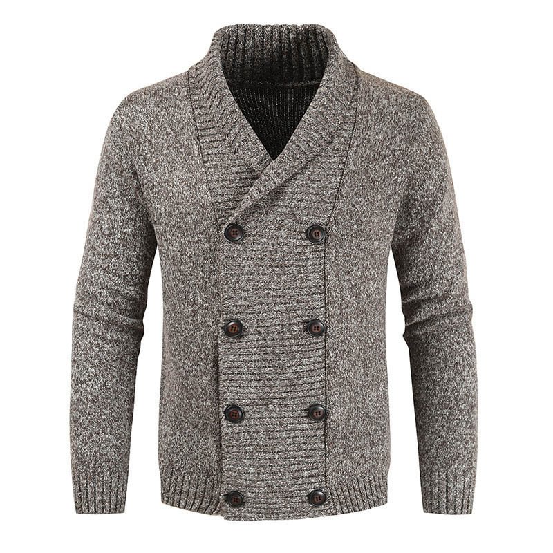 Men's Double Breasted Casual Cardigan