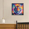 Diamond Painting-DIY Full Round Drill Color Tiger(40*40 CM)